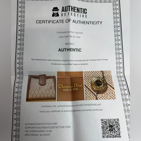 Dior compact wallet with COA - Picture 3 of 10